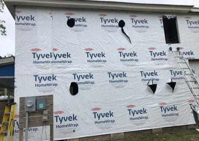 tyvek homewrap with window replacement project