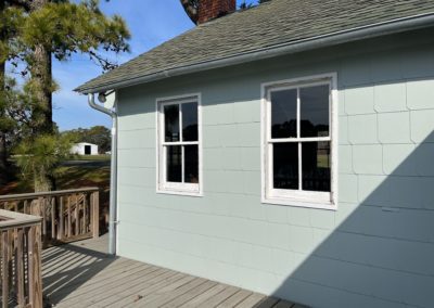 old rotting wooden windows, in need of replacement