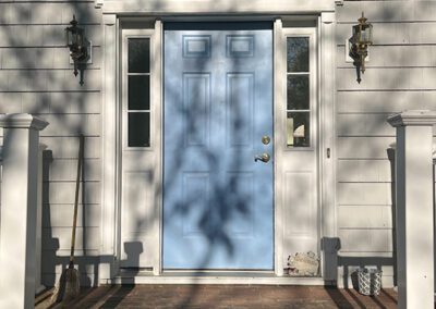 blue door before replacement