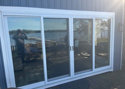 sliding glass door after