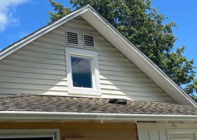 Front of wall with window installed